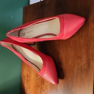 Boston Design Studios Women's 3" heel red dress shoe